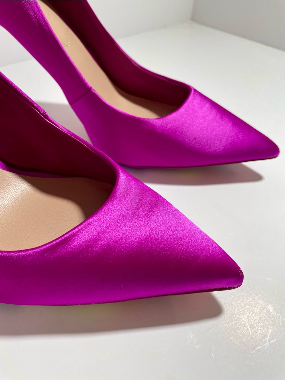 ALDO Fuchsia Satin High Heel Pump - Picture 6 of 13